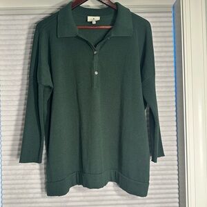 Tuckernuck Dark Green Polo Top